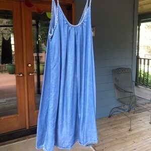 Denim dress/long tank top